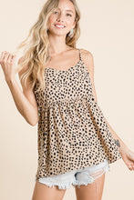 Load image into Gallery viewer, Leopard Baby Doll Tank