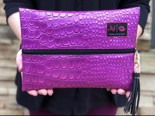 Load image into Gallery viewer, X Purple Kinda Pink Makeup Junkie Bag