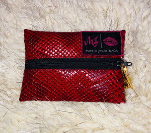 X Makeup Junkie Bag- Crimson Cobra