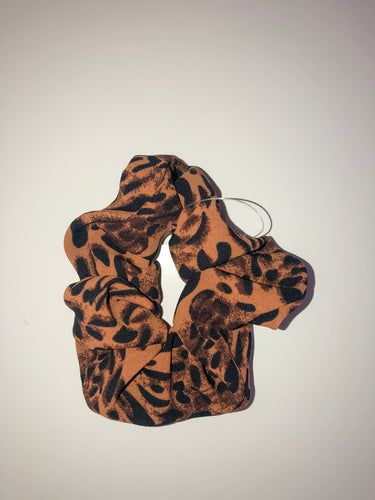 Tan Leopard Scrunchie